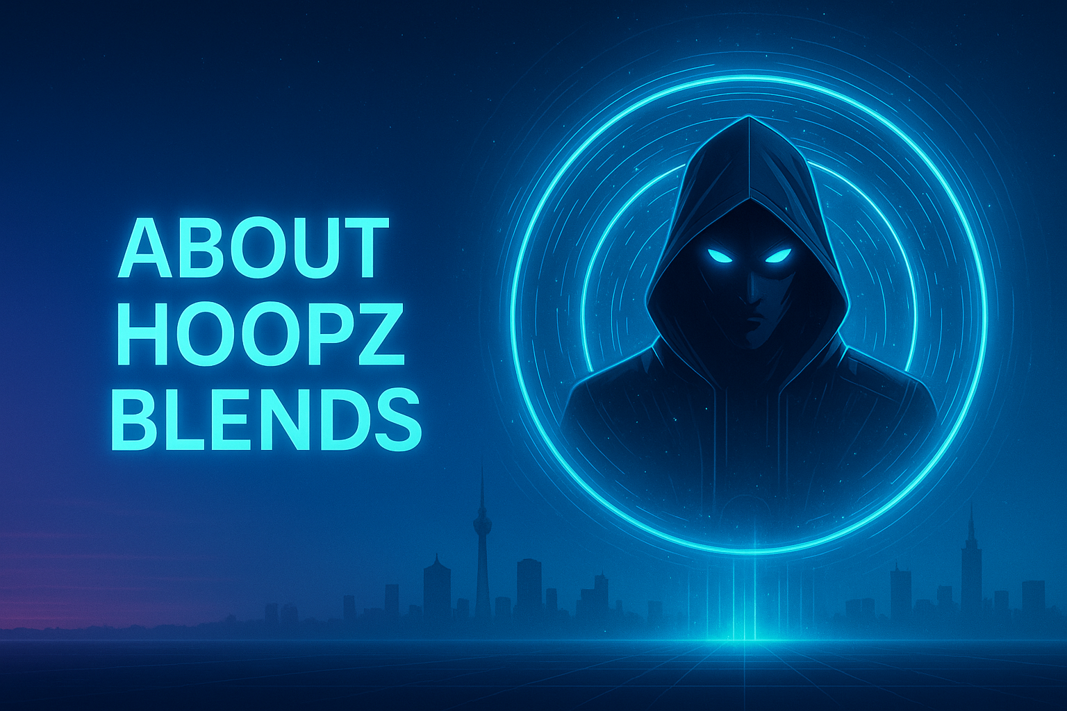 Futuristic brand poster